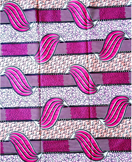 *NEW* PINK African Print 100% Cotton DIY Craft Ankara. Sold By The Yard/Per Yard