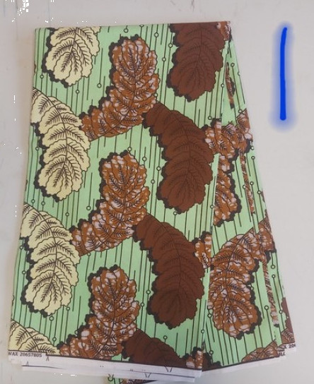 1 Yard African Fabric Print Polycotton Multicoloured Ankara Material